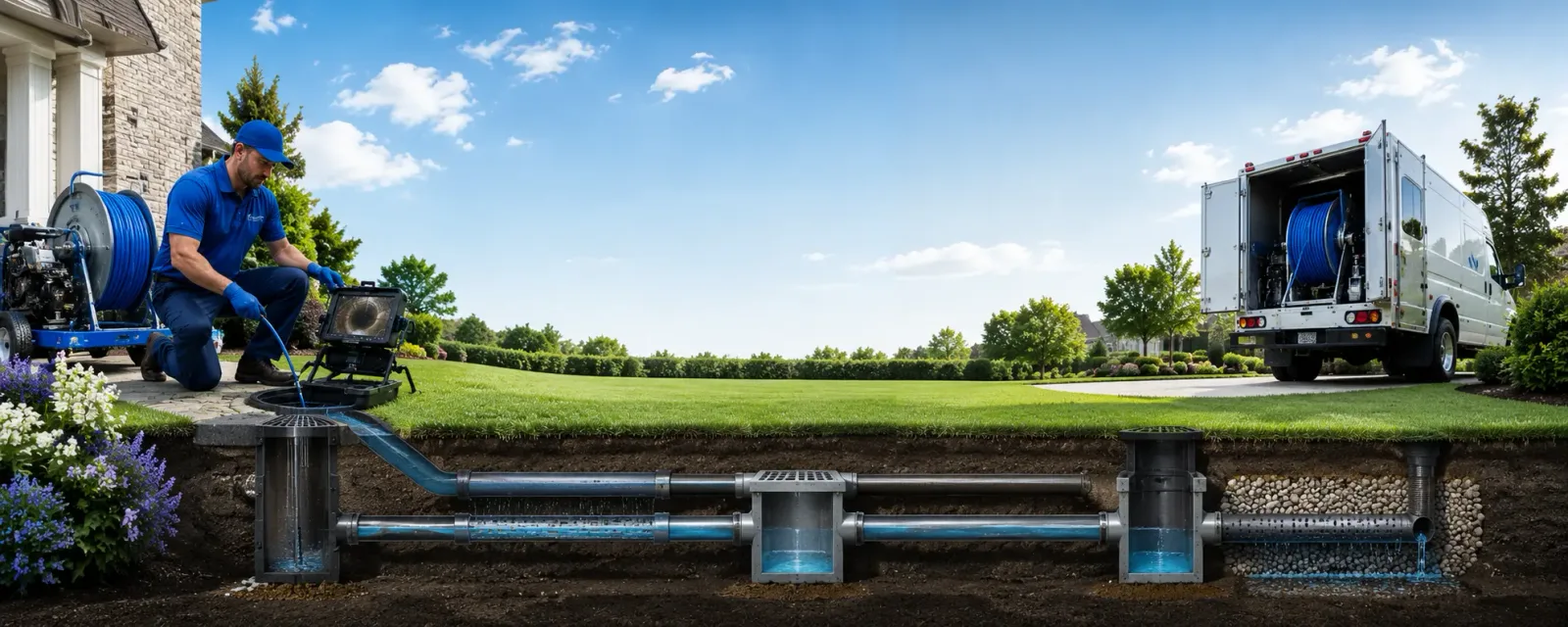 Outdoor drain cleaning information for Ridgeway, OH